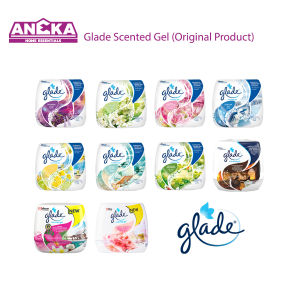 Glade Scented Gel Cool Air / Elegant Blossom And Oud / Floral Perfection / Fresh Lemon/ Jasmine / Lavender / Morning Freshness / Ocean Escape 180g