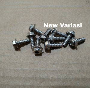 baut body yamaha chrome 2 kunci isi 10pcs dan 20pcs