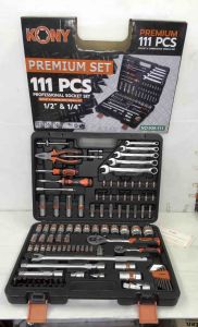 กรุณาที่ประสบการณ์ของหัวข้อ "KONY บล็อกชุดใหญ่ 1️⃣1️⃣1️⃣ ชิ้น ขนาด 1/2"-1/4"นิ้ว พร้อมชู้เครื่องมือ 111 ชิ้น ของแท้ 100% ดีไซน์สวย แข็งแรง -ทนทาน ใช้งานหนักได้