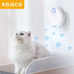 【Fulfilled by Lazada】ROJECO 4000mAh Smart Cat Odor Purifier Automatic Cat Litter Box Deodorizer For Pet Toilet Air Purifier Dog Cat Litter Deodorant