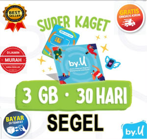 KARTU PERDANA TELKOMSEL DATA BY U 3GB BY.U 3GB KUOTA NASIONAL SEGEL