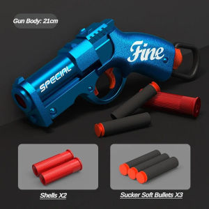 Mini S686 Shell Throwing Soft Bullet Launcher Toy Gun Airsoft Foam Bullet Blaster CS Outdoor Weapon Children Pistol