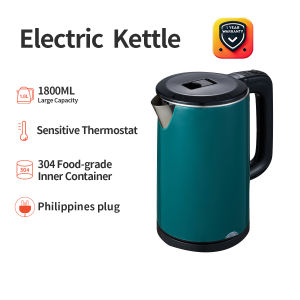 Nkove Electric Kettle 1.8L Stainless Kettle Double Layer anti-scalding Easy Use Fast Boiling