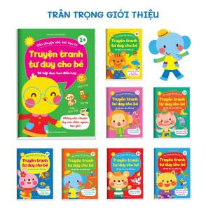 Sách - Truyện Tranh Tư Duy Cho Bé - Bé Tập Đọc Học Điều Hay - có quét QR code để nghe kể truyện ( 8 cuốn)
