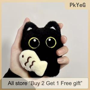 [COD] PkYeG Tool Cute Plush Big Eyed Black Cat Doll Pendant Girl Backpack Doll Pendants Couple Bag Keychain Phone Charms Bag Pendant Accessories