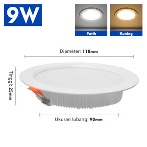 Hakamitsu LED Downlight Inbow 5/7/9/12/15/18/24 Watt / Downlight Panel/Downlight Persegi