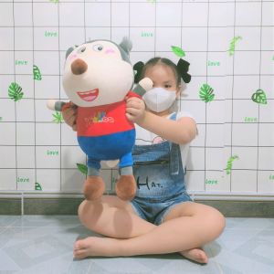 GẤU BÔNG WOLFOO VÀ LUCY SIZE LỚN VẢI MINISO SIÊU MỊN CHO BÉ ẢNH TỰ CHỤP