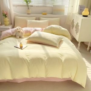 Southern Life Summer Fresh Four-Piece Set Washed Student Single Dormitory Small Cotton Quilt Cover Three-Piece Set LZD