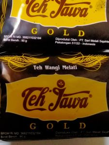 Teh tubruk Jawa bungkus hitam isi 5 bungkus  80 gram