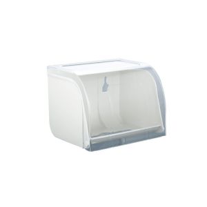 SEJUE4373 Waterproof Toilet Paper Holder Strong Bearing Capacity Self Adhesive Toilet Roll Paper Dispenser High-quality Clear Cover Wall Mounted Tissue Case Home Use