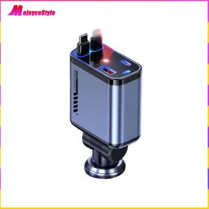 【NEW】 4-in-1 Car Charger with Two Cables Fast Charging Car Charger Type-C Power Adapter for Women Men Travel Essentials