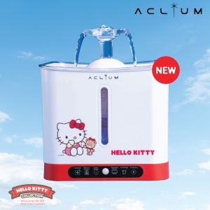 ACLIUM Cordless Cat Water Fountain Hello Kitty Version_Intelligent Filter and Water Level Indicators