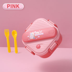 Bento Lunch Box Food Container 3 Compartment Leak Resistant Sandwich Snack School Picnic Reusable Microwave Safe