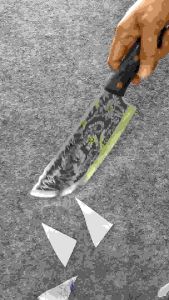 เครื่องมือ แรกดู เหล็ก5CR15MOV ด้ามจับไม้ชิงชัน ช่วงหน้าด่วน มีดครัว หั่น ซอย