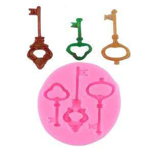Easy Release Mold Retro Key Design Silicone Mold For Creating Custom Keychains And Artistic Resin Crafts