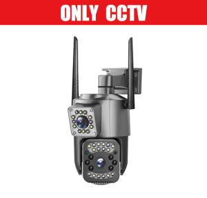 CCTV Camera V380 Pro Dual lens Waterproof Wireless Ip Security Camera NO WIFI Needed 360° Auto Tracking Infrared Night Vision Two-way Audio cctv security cameras