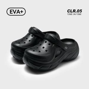 [Free Shipping] Thick-Soled Summer New EVA Clogs Non-Slip And Odor-Resistant Beach Clogs For Women Height-Increasing And Suitable For Outdoor Wear