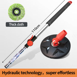 Jbos Mop handle Universal Replaceable Large Mop Cloth Mop Accessory Stainless steel Mop  Lengthening Upgradation With Lock Adjustable Telescopic Mop Handle Rotating