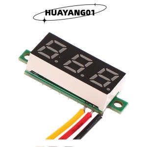 HUAYANG01 [2023 new HOT FASHION] 1 cái 0.28 inch DC LED kỹ thuật số vôn kế có thể điều chỉnh DC 0-100V điện áp Meter