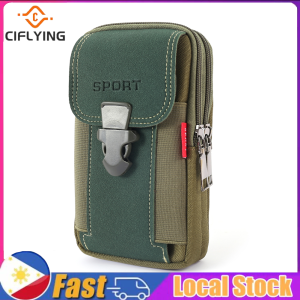 【New Stock】Men Canvas Waist Bag Phone Purse Zipper Belt Bum Pouch