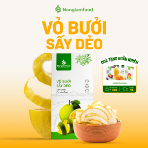 Vỏ Bưởi Sấy Dẻo NONGLAMFOOD Hàng Chuẩn Xuất Khẩu Hương Vị Chua Ngọt Hài Hòa Trái Cây Sấy Dẻo Ăn Vặt Văn Phòng Hộp 145g