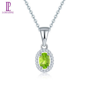 Oval 6X4 Mét Blue Topaz 925 Bạc Mặt Dây Chuyền Chính Hãng Đá Quý Rắn 925 Sterling Silver Chain Fine Elegant Phụ Nữ Trang Sức