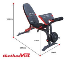 Ghế tập gym đa năng ghế tập tạ DDS- 1205 dụng cụ tập gym tại nhà máy tập tạ đa năng