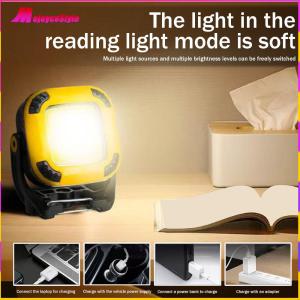 COB LED Camping Light with Hook Portable LED Work Light USB Rechargeable Lamp