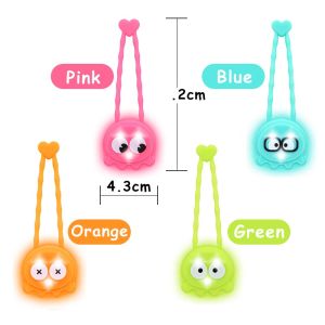 HamshMoc Dog LED Lights Clip On Waterproof Dog Pet Tag for Night Walking Bright High Visibility Glow Attach to Collar Harness Leash Anti-lost