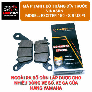 Má phanh bố thắng đĩa trước VINASUN Lắp EXCITER 150 Sirius Fi đời 2016 trở lên Ex155 heo 1 piston Grande Nvx đời 2018 trở lên.