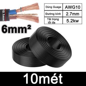 Dây điện đa sợi 2.5mm Vuông 4mm Vuông 6mm Vuông 50m 100m 20m 10m cáp tròn chống mài mòn Dùng cho máy công nghiệp nặng