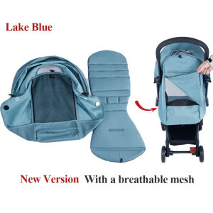 Baby Stroller Accessories 175° 2Pcs/Set Hood &Mattress For YOYO2 Sunshade&Seat Cushion Yoyo YOYA Accessories 1:1Material Quality