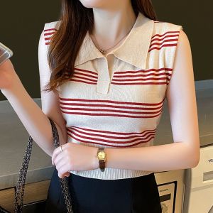AJWShop [RP QAA] Atasan Rajut Wanita Korean Style Import Premium | Baju Rajut Wanita Korea | Kaos Rajut Remaja Kekinian Drakor Drama Korea Import | Atasan Rajut Remaja Sleeveless Tanpa Lengan | Basic Top Knit | Vest Rajut Wanita Korea Import