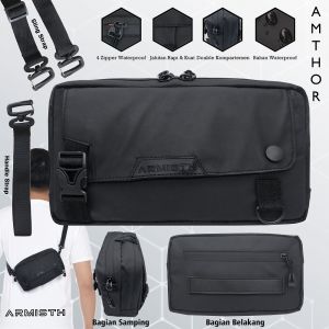 Armisth -  Hand Bag Premium Trendy / Sling Bag Pria Bimo Waterproof Amthor / Tas Cluth Bag Exclusive