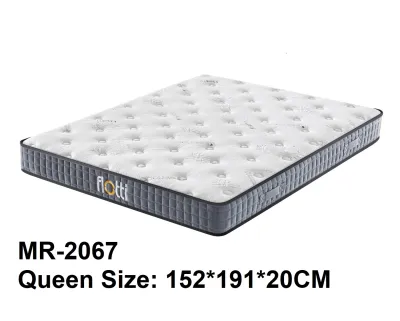 Orthopedic Bamboo 8/12 Inch Wave Hybrid Memory Foam Pocket Spring Mattress