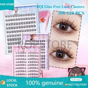 BQI Glue Free Lash Clusters Eyelashes Individual Lash Extension No Glue Needed Natural Self Adhesive DIY Eyelash