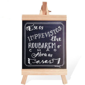 Triangular Bracket Wooden Drawing Board 30*60/20*36CM Message Blackboard Erasable Chalkboard