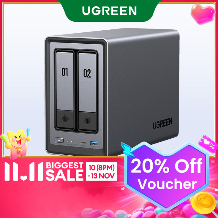 UGREEN NASync DXP2800 2-Bay Desktop NAS, Intel N100 Quad-core CPU