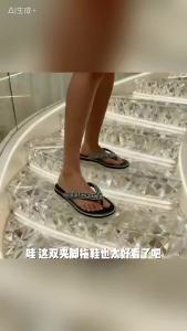 Exclusively For Fashion Versatile Diamond-Embellished Flat Sandals For Women Summer Flip-Flops For Africans Fl-Flops