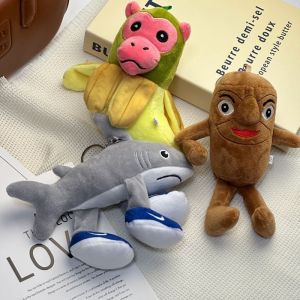 13-20 ซม.Tralalelo Tralala จี้ตุ๊กตาพวงกุญแจ Tung อิตาเลี่ยน Brainrot Tung Tung Sahur Shark Plush นุ่มของเล่นของขวัญ