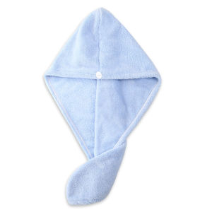 KONCO Women Hair Drying Hat Quick-dry Hair Towel Cap Hat Bath Hat Microfiber Solid Towel Cap Super Absorption Turban Hair Dry Cap