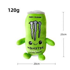 Multicolor Monster Energy Drink Can Simulation Plush Toy Soft Stuffed Doll Figure Desktop Home Ornament Kids Collectible Gift