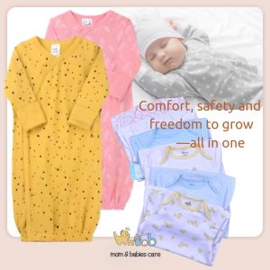 Hntob 1pc Cotton Baby Sleep Bag Newborn Infant Sleeping Wearable Sleep Romper