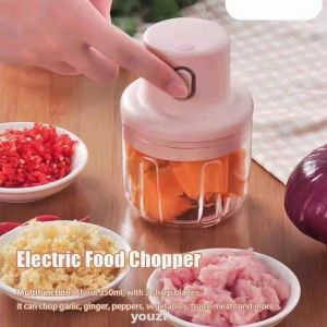 100/250ML Wireless Mini Electric Garlic Puree Food Chopper Electric Garlic Masher Mincer