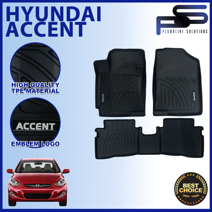 5D / TPE / Carbon Fiber / Diamond / Deep Dish Matting for Hyundai ...