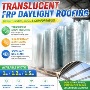 DUBOR FRP daylighting board rain proof and durable sunshadeoutdoor insulation plate greenhouse sunlight room board transparent rain shed sunshade greenhouse outdoor insulation plate