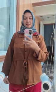 Camelia Blouse Cricle Airfloww Atasan Wanita Kemeja Blouse Terbaru.