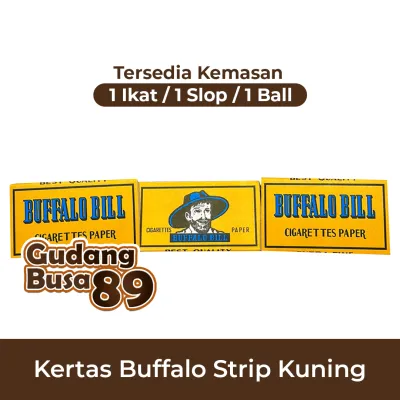 Kertas Paper Buffallo (1 Ikat) / Papir Bufalo / Bufallo kertas Strip Kuning