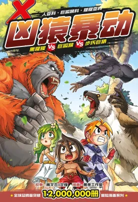 X探险特工队 万兽之王 IV AZ01 - 07：凶猿暴动：黑猩猩 VS 巨狐猴 VS 步氏巨猿 | 科学性、知识性、趣味性、冒险漫画系列 - KADOKAWA GEMPAK STARZ