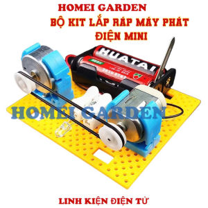 Bộ Kit lắp ráp động cơ phát điện mini chuyển đổi năng lượng cho trẻ em DIY học Stem Steam - HM0436